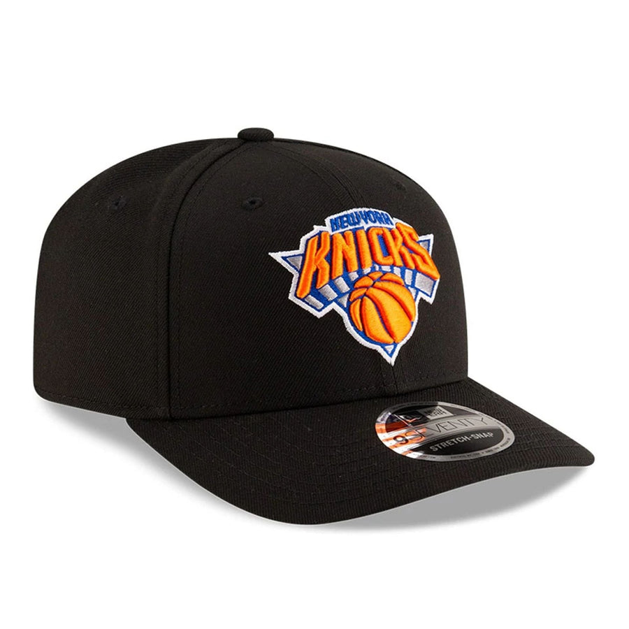 This is a New York Knicks NBA Team Black 9SEVENTY Stretch Snap Adjustable Cap 4