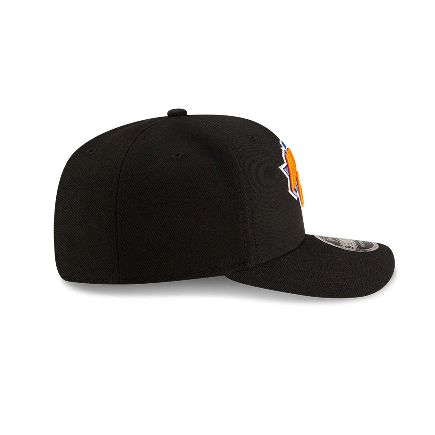This is a New York Knicks NBA Team Black 9SEVENTY Stretch Snap Adjustable Cap 6