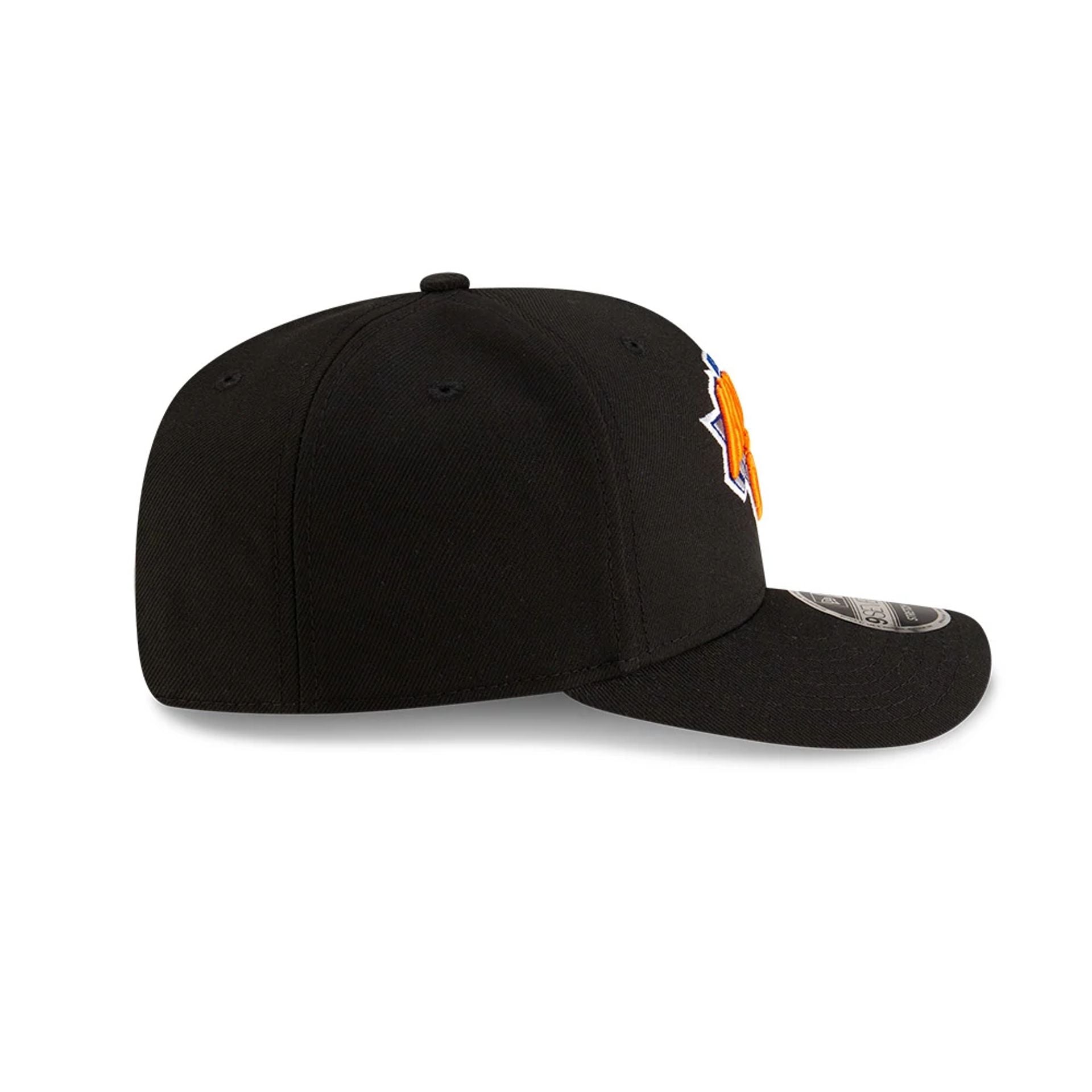This is a New York Knicks NBA Team Black 9SEVENTY Stretch Snap Adjustable Cap 6