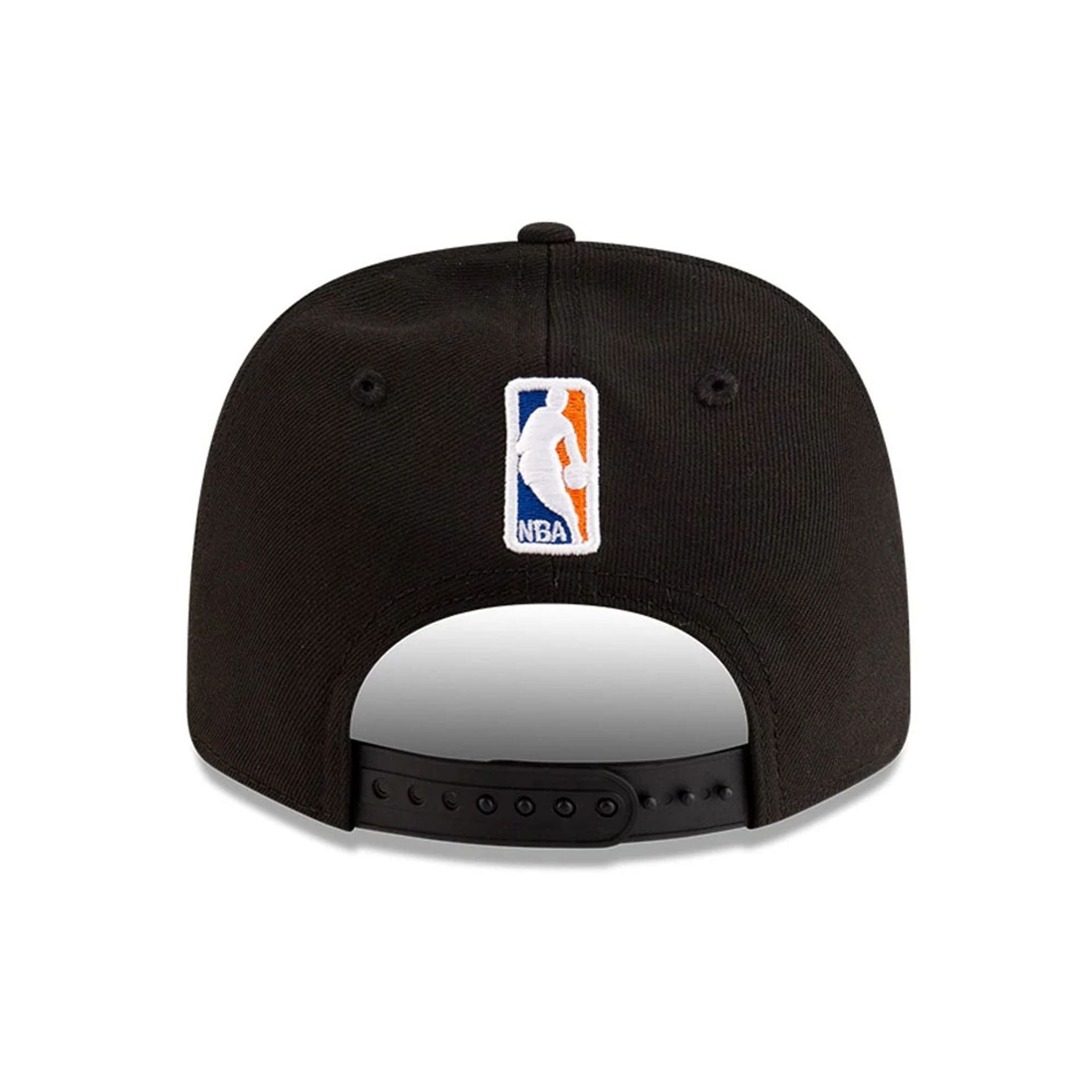 This is a New York Knicks NBA Team Black 9SEVENTY Stretch Snap Adjustable Cap 7