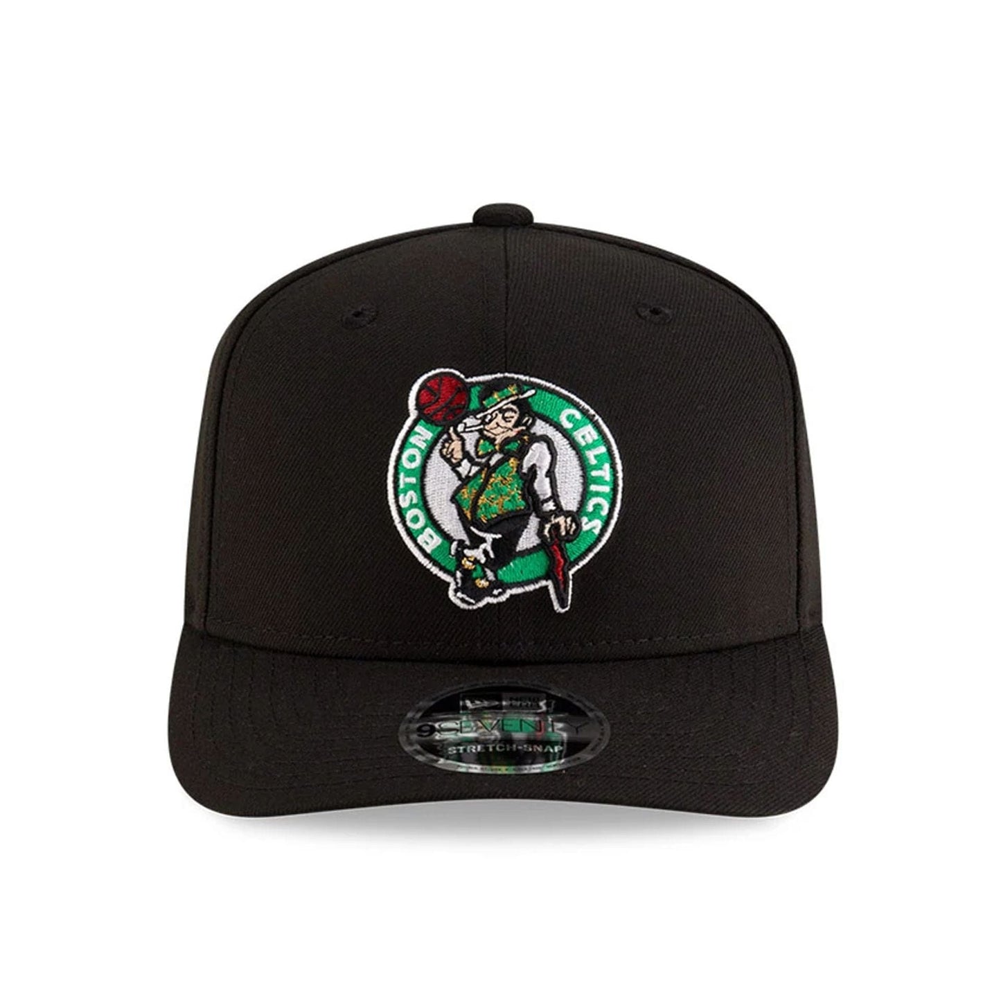 This is a Boston Celtics NBA Team Black 9SEVENTY Stretch Snap Adjustable Cap 3
