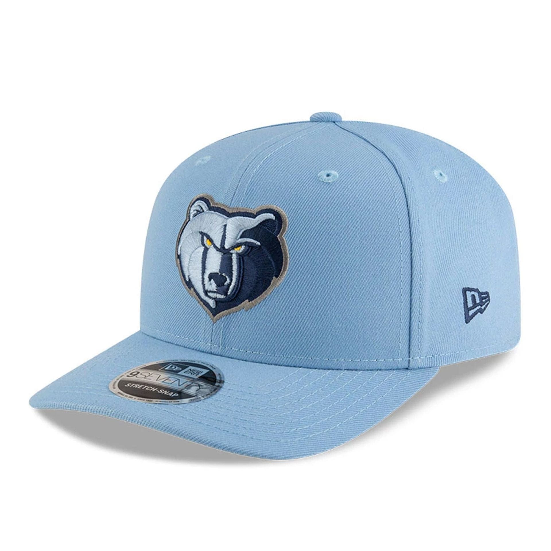 This is a Memphis Grizzlies NBA Team Blue 9SEVENTY Stretch Snap Adjustable Cap 1