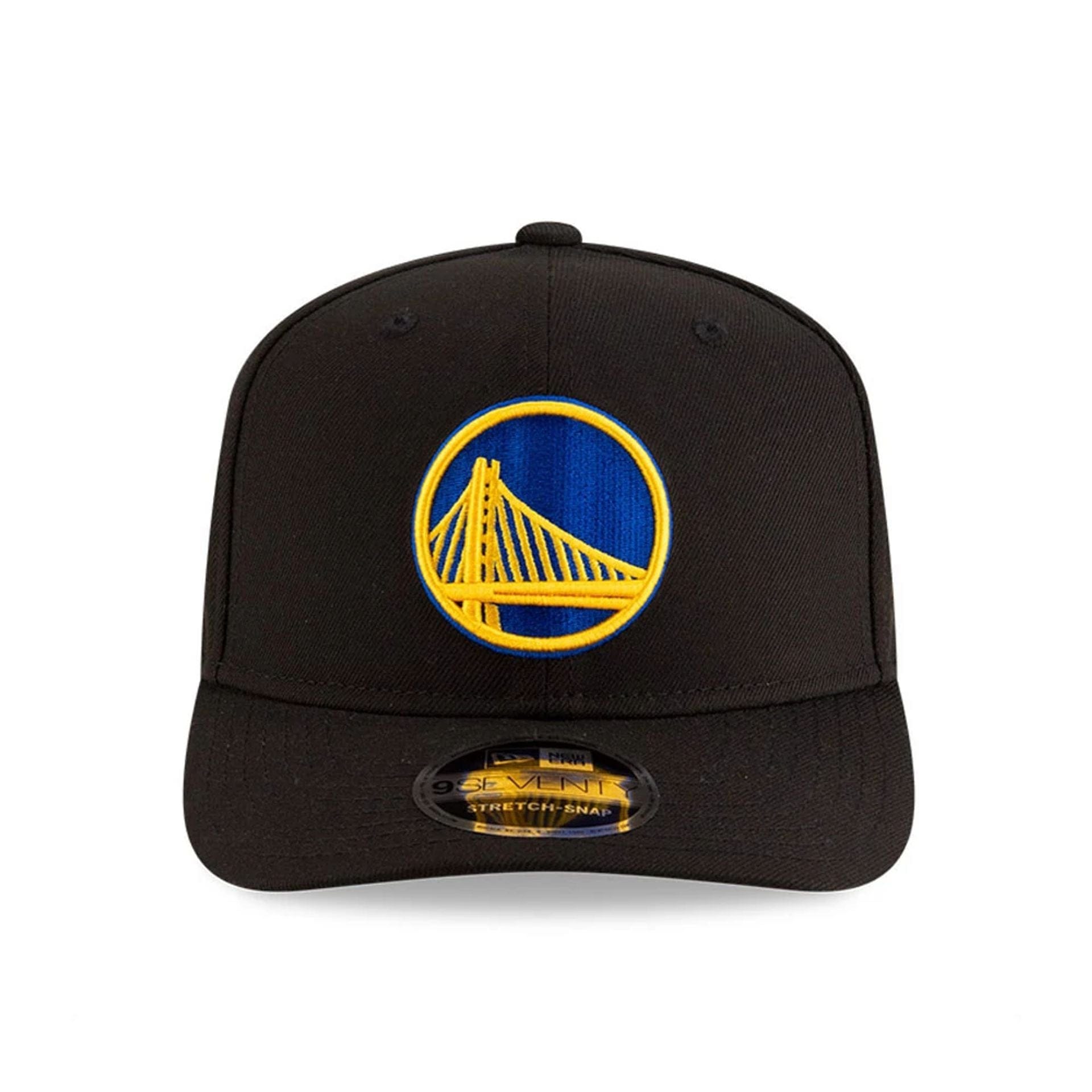 This is a Golden State Warriors NBA Team Black 9SEVENTY Stretch Snap Adjustable Cap 3
