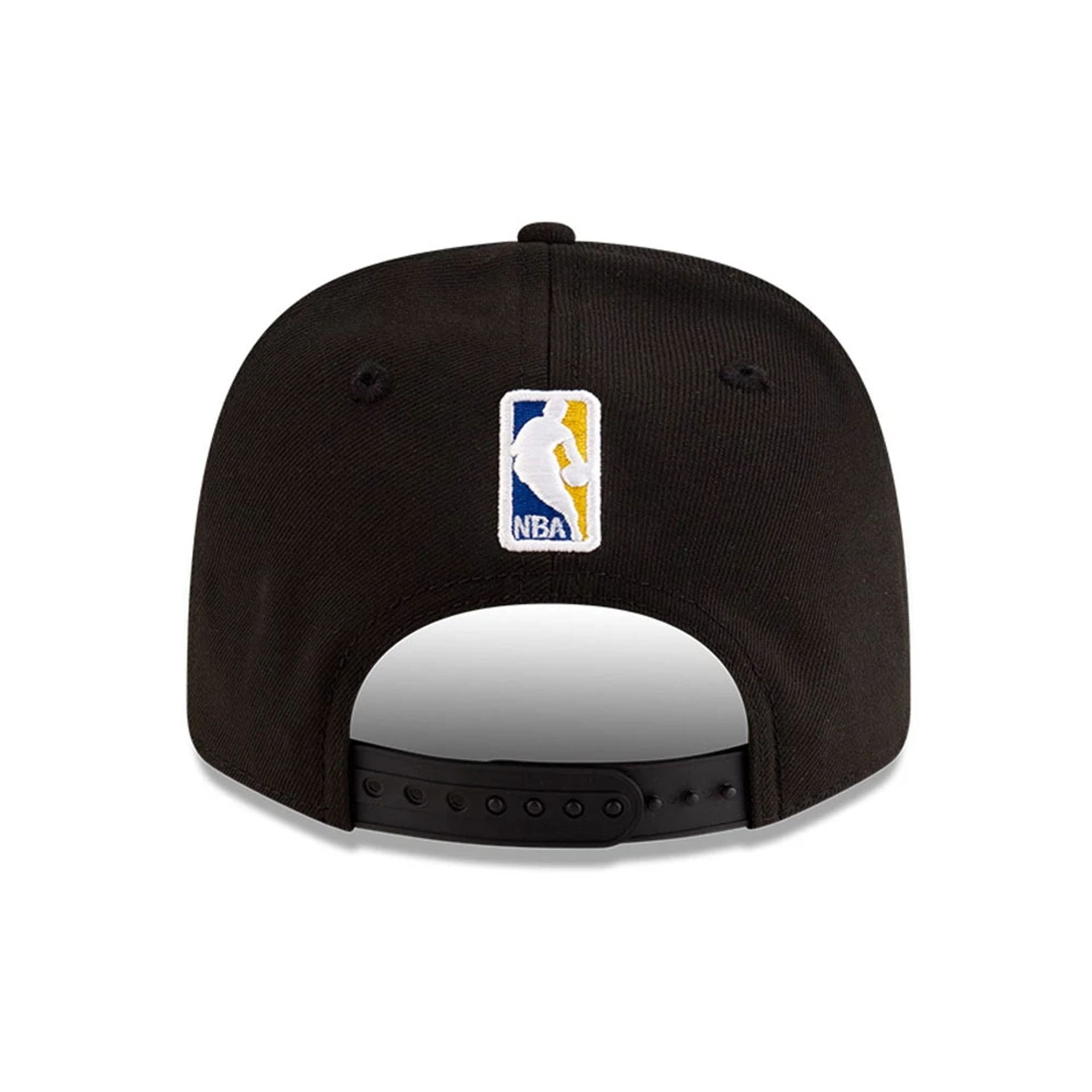 This is a Golden State Warriors NBA Team Black 9SEVENTY Stretch Snap Adjustable Cap 7