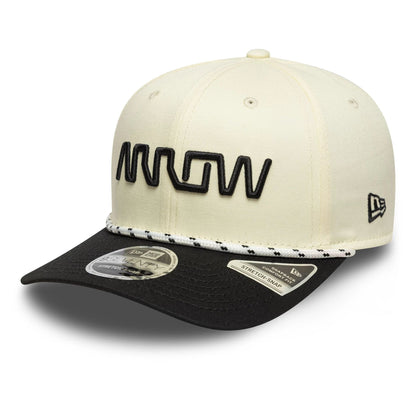 This is a Arrow McLaren Indycar Cream 9SEVENTY Stretch Snap Adjustable Cap 3