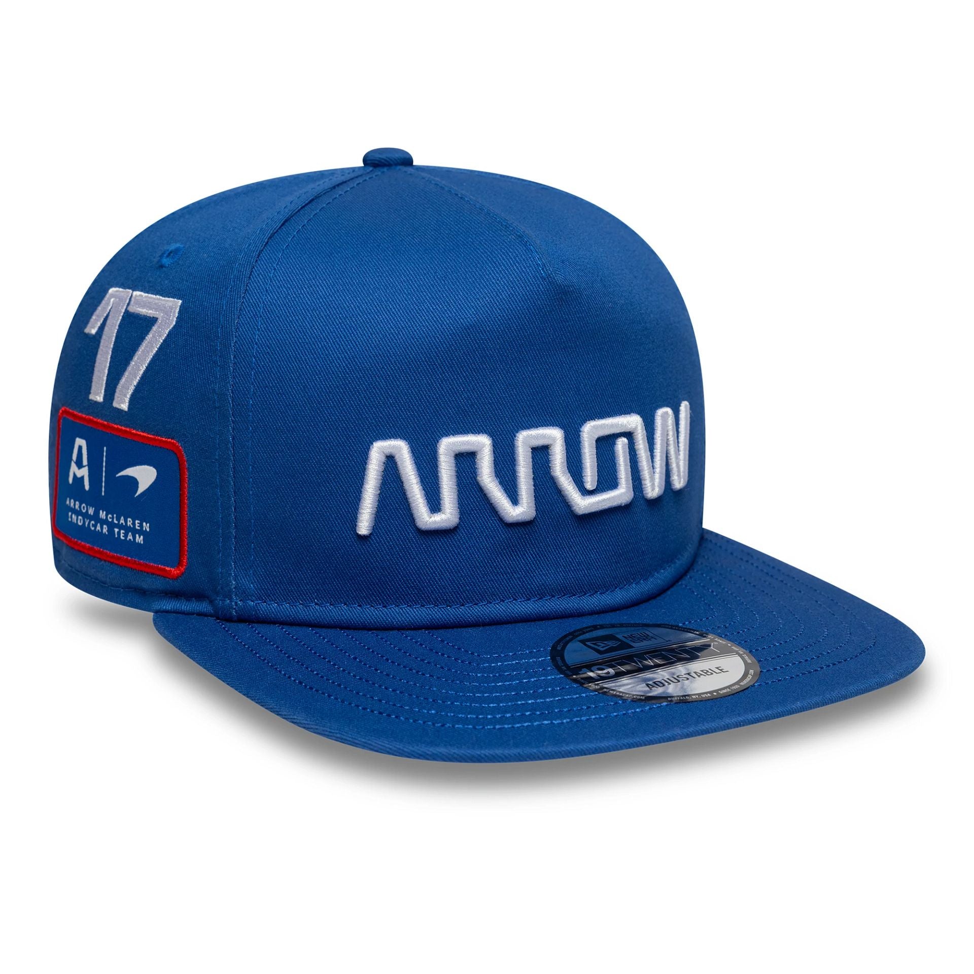 This is a Arrow McLaren Indycar Kyle Larson Blue Golfer Adjustable Cap 1