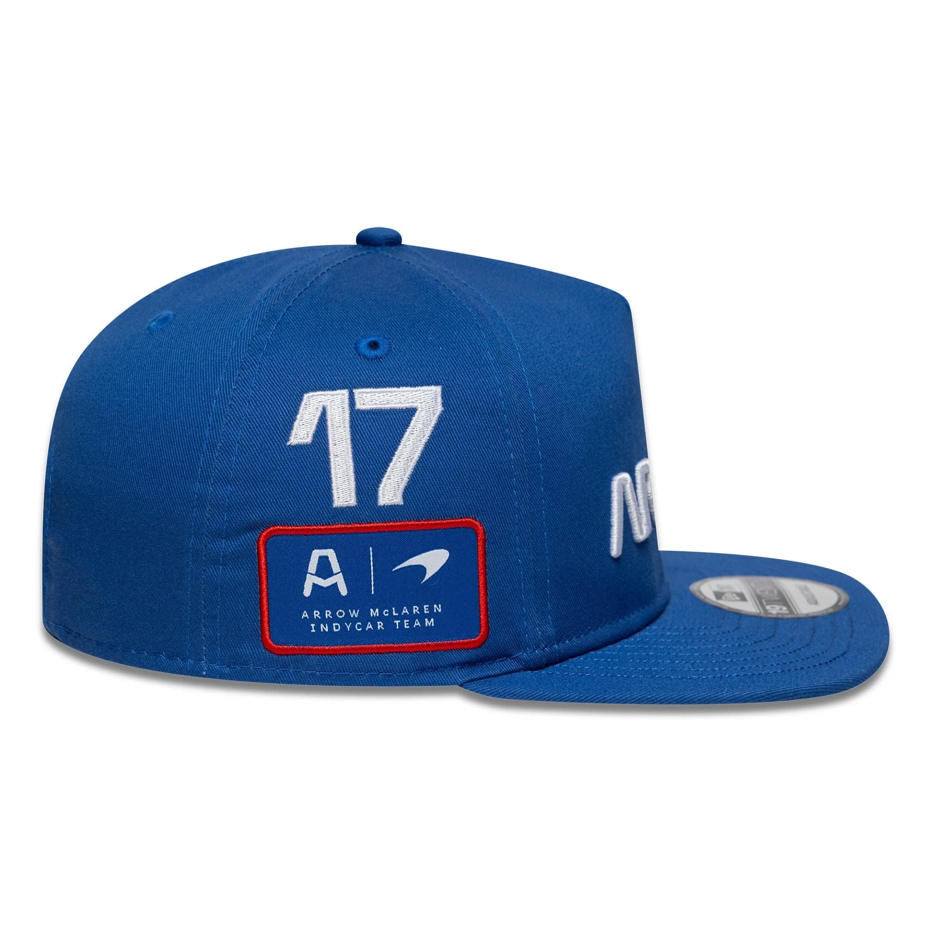 This is a Arrow McLaren Indycar Kyle Larson Blue Golfer Adjustable Cap 6