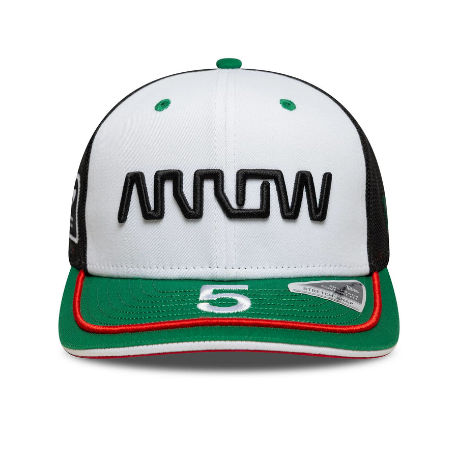 This is a Arrow McLaren Indycar Patricio O'Ward Green 9FIFTY Stretch Snap Adjustable Cap 3