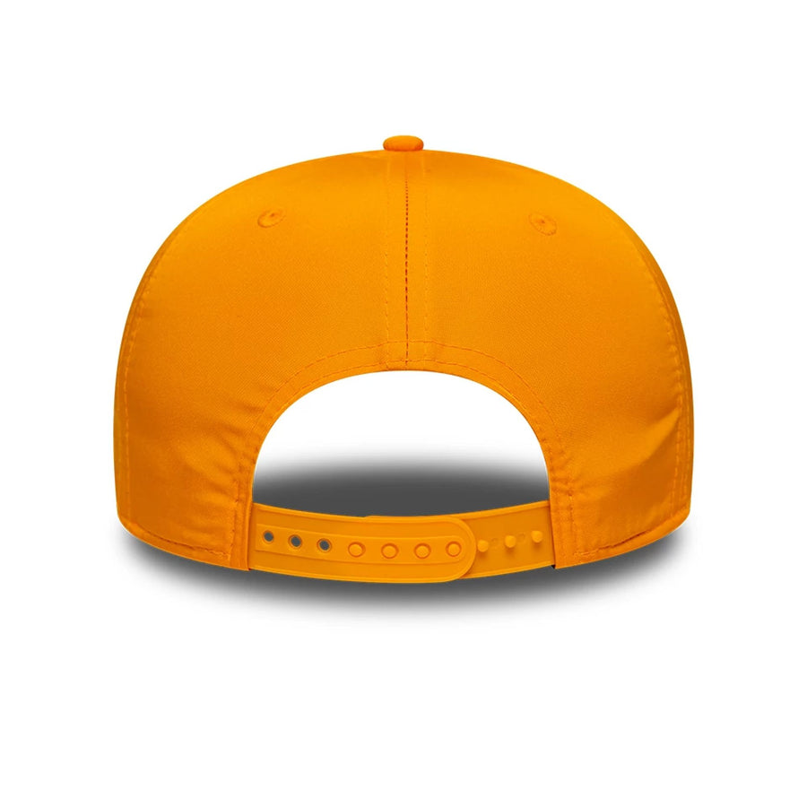 This is a McLaren Automotive P18 Stripe Bright Orange 9SEVENTY Stretch Snap Adjustable Cap 5