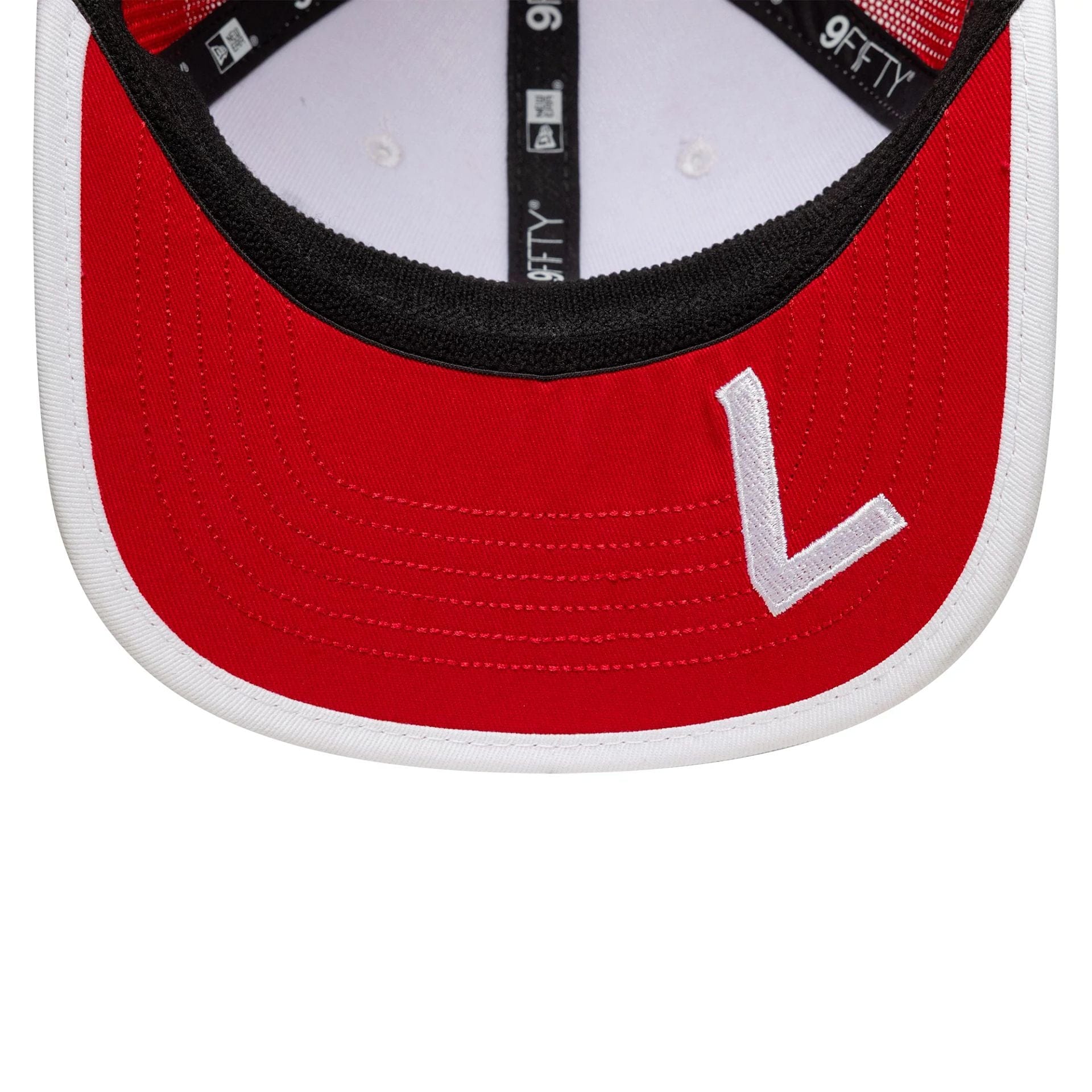 This is a Arrow McLaren Indycar Christian Lundgaard Red 9FIFTY Stretch Snap Adjustable Cap 2