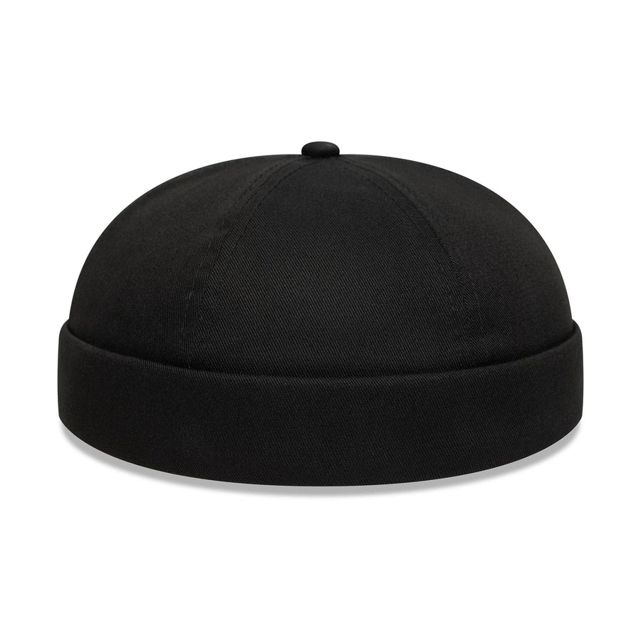 This is a Cotton Twill Docker Black Skull Knit Beanie Hat 6