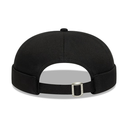 This is a Cotton Twill Docker Black Skull Knit Beanie Hat 4