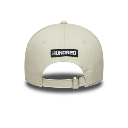 This is a Birmingham Phoenix The Hundred 2025 Contrast Light Beige 9TWENTY Adjustable Cap 4