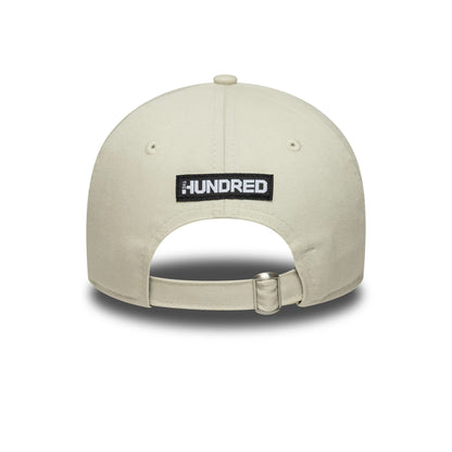This is a Welsh Fire Tan Cymreig The Hundred 2025 Contrast Light Beige 9TWENTY Adjustable Cap 4