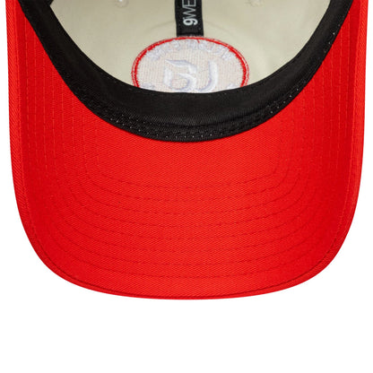 This is a Welsh Fire Tan Cymreig The Hundred 2025 Contrast Light Beige 9TWENTY Adjustable Cap 7