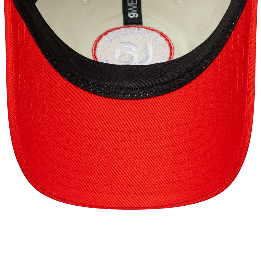 This is a Welsh Fire Tan Cymreig The Hundred 2025 Contrast Light Beige 9TWENTY Adjustable Cap 7