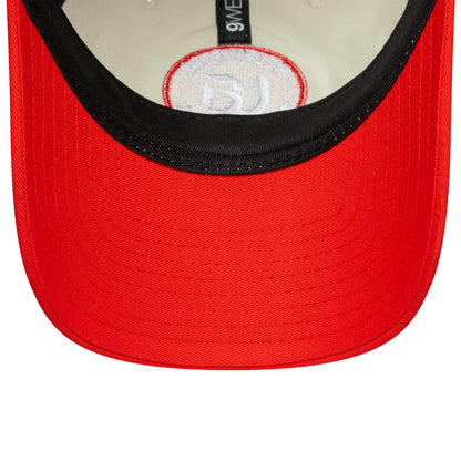 This is a Welsh Fire Tan Cymreig The Hundred 2025 Contrast Light Beige 9TWENTY Adjustable Cap 7