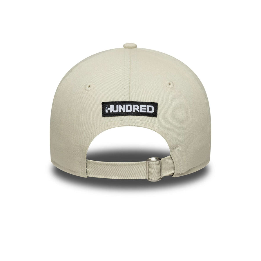 This is a London Spirit The Hundred 2025 Contrast Light Beige 9TWENTY Adjustable Cap 4