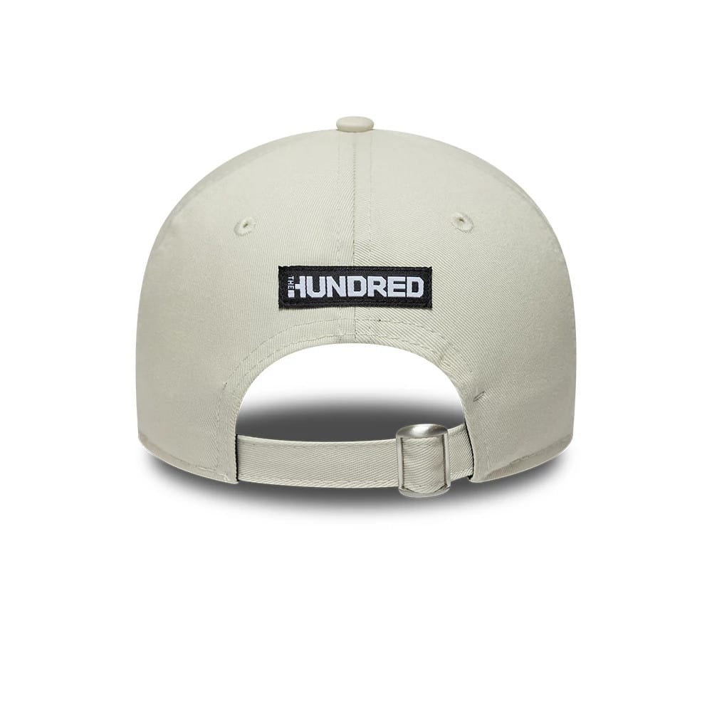 Pictured is this Trent Rockets The Hundred 2025 9TWENTY Adjustable Cap in light beige. 4