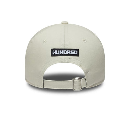 Pictured is this Trent Rockets The Hundred 2025 9TWENTY Adjustable Cap in light beige. 4