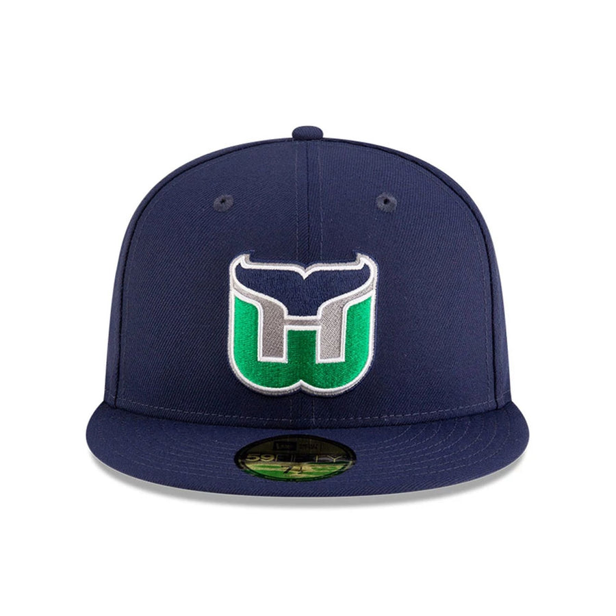 This is a Hartford Whalers NHL Basic Navy 59FIFTY Fitted Cap 3