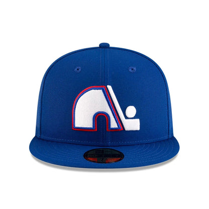 This is a Quebec Nordiques NHL Basic Blue 59FIFTY Fitted Cap 3