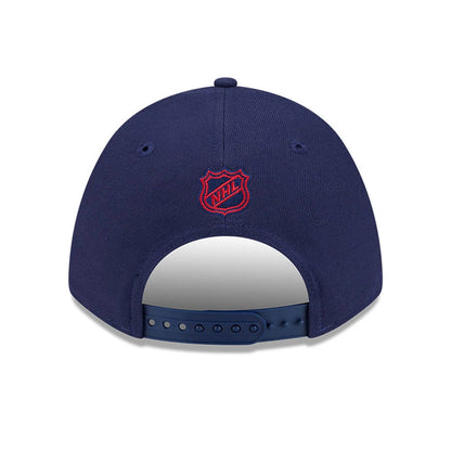 This is a Columbus Blue Jackets NHL Team Navy 9FORTY M-Crown Adjustable Cap 7