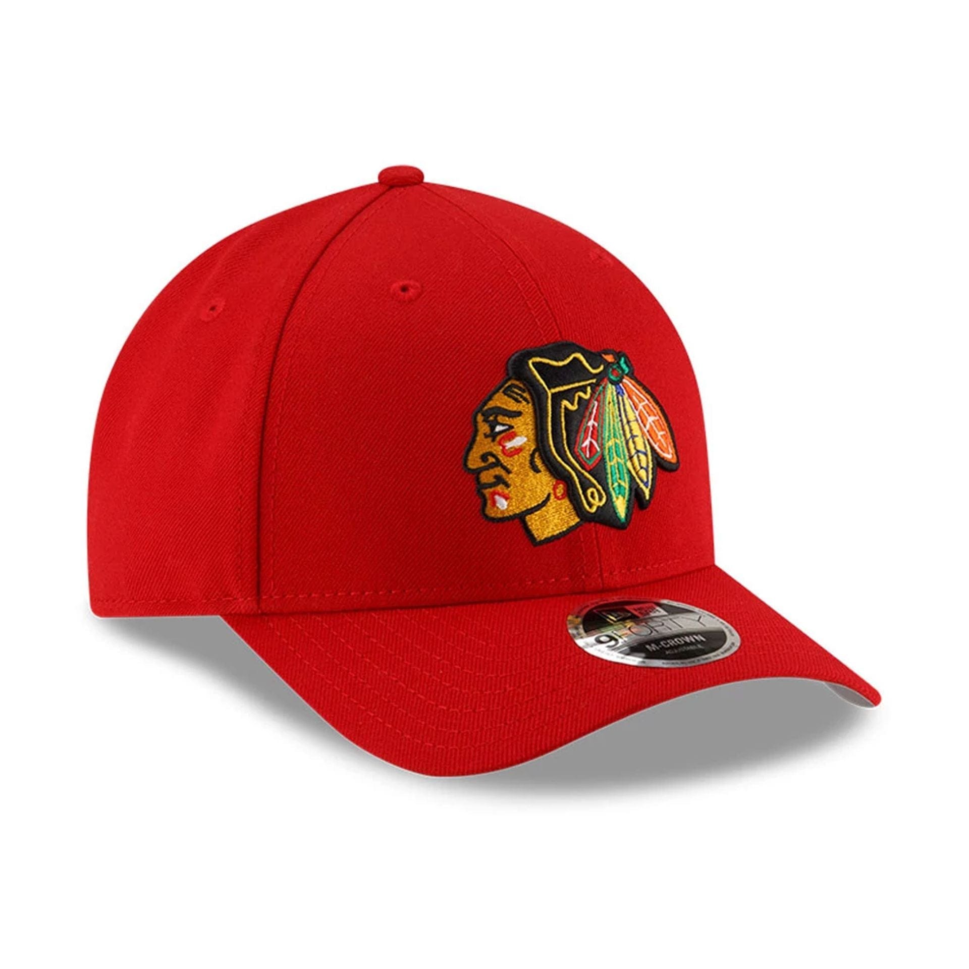 This is a Chicago Blackhawks NHL Team Red 9FORTY M-Crown Adjustable Cap 4