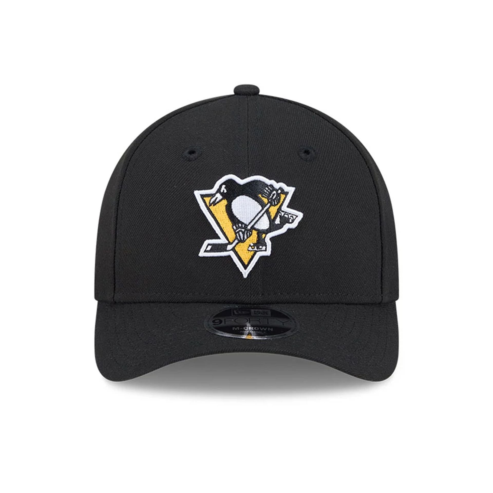 This is a Pittsburgh Penguins NHL Team Black 9FORTY M-Crown Adjustable Cap 3
