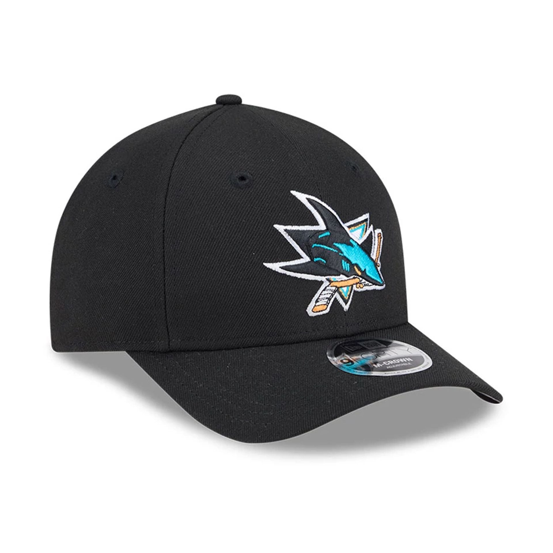 This is a San Jose Sharks NHL Team Black 9FORTY M-Crown Adjustable Cap 4
