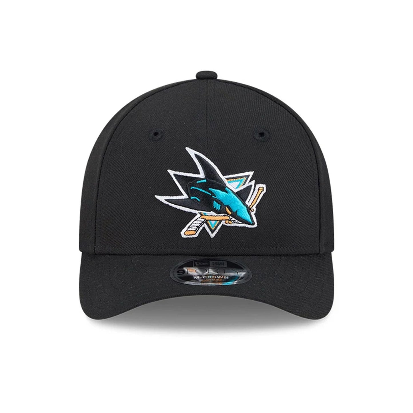 This is a San Jose Sharks NHL Team Black 9FORTY M-Crown Adjustable Cap 3