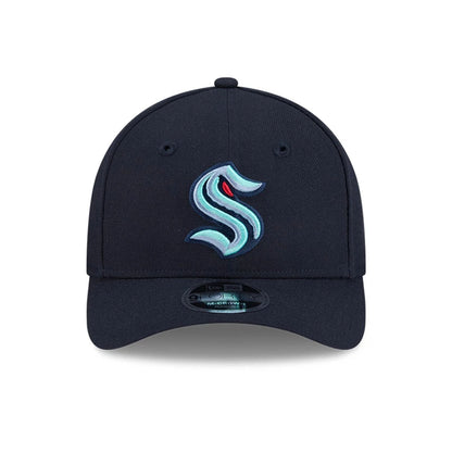 This is a Seattle Kraken NHL Team Navy 9FORTY M-Crown Adjustable Cap 3