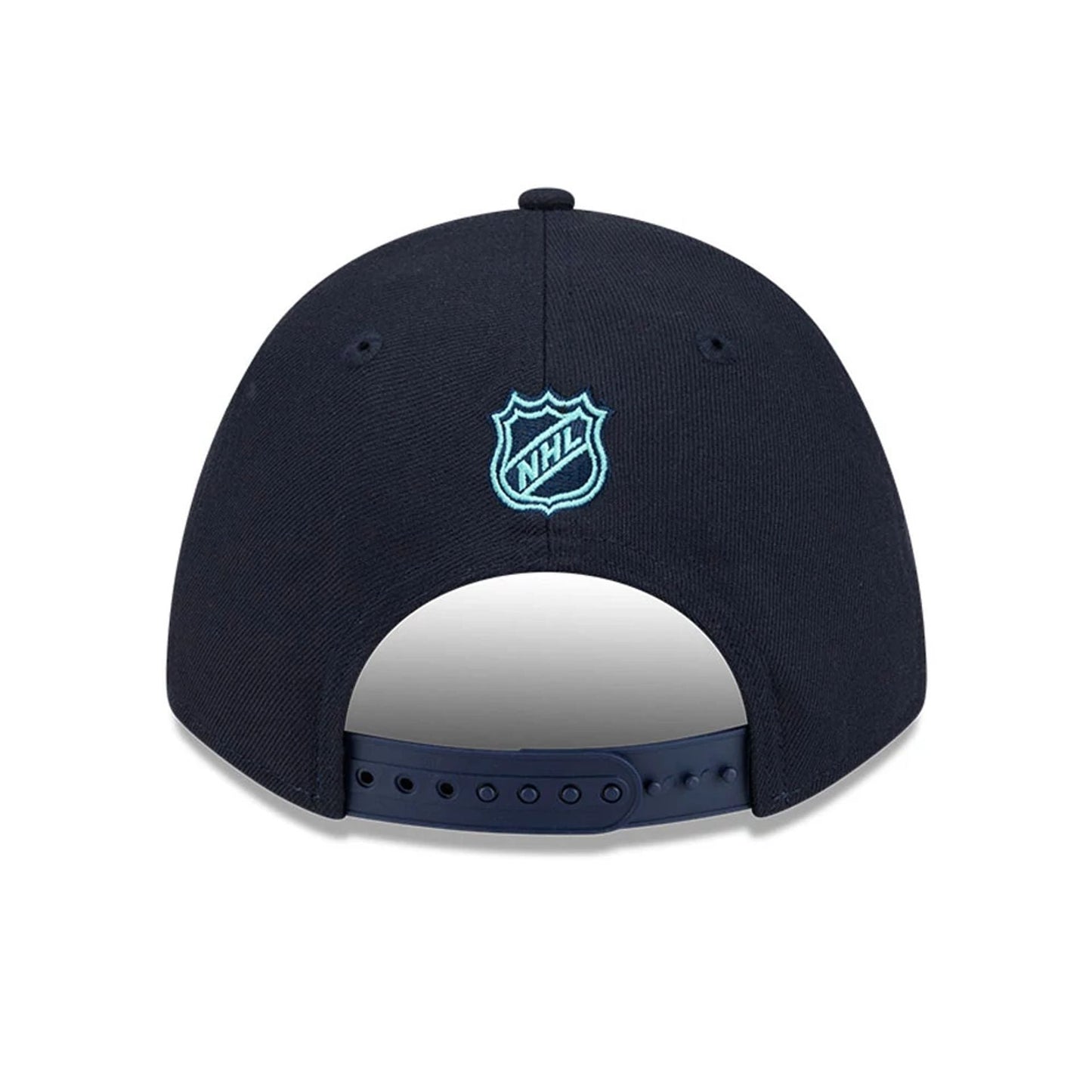 This is a Seattle Kraken NHL Team Navy 9FORTY M-Crown Adjustable Cap 7