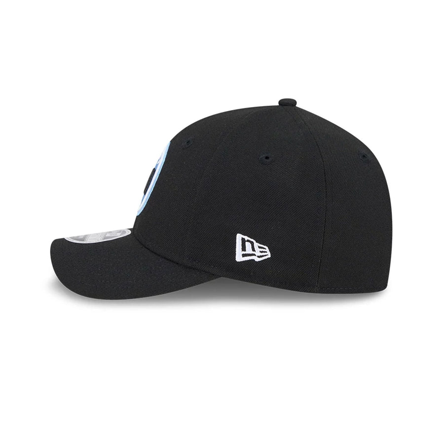 This is a Utah Mammoth NHL Team Black 9FORTY M-Crown Adjustable Cap 5