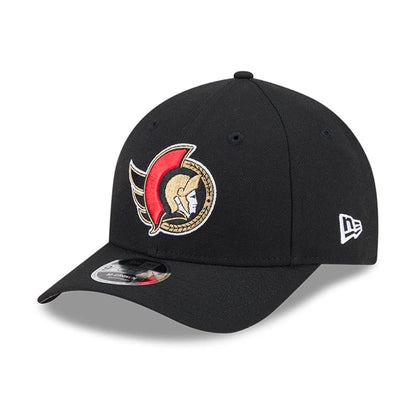 This is a Ottawa Senators NHL Team Black 9FORTY M-Crown Adjustable Cap 1