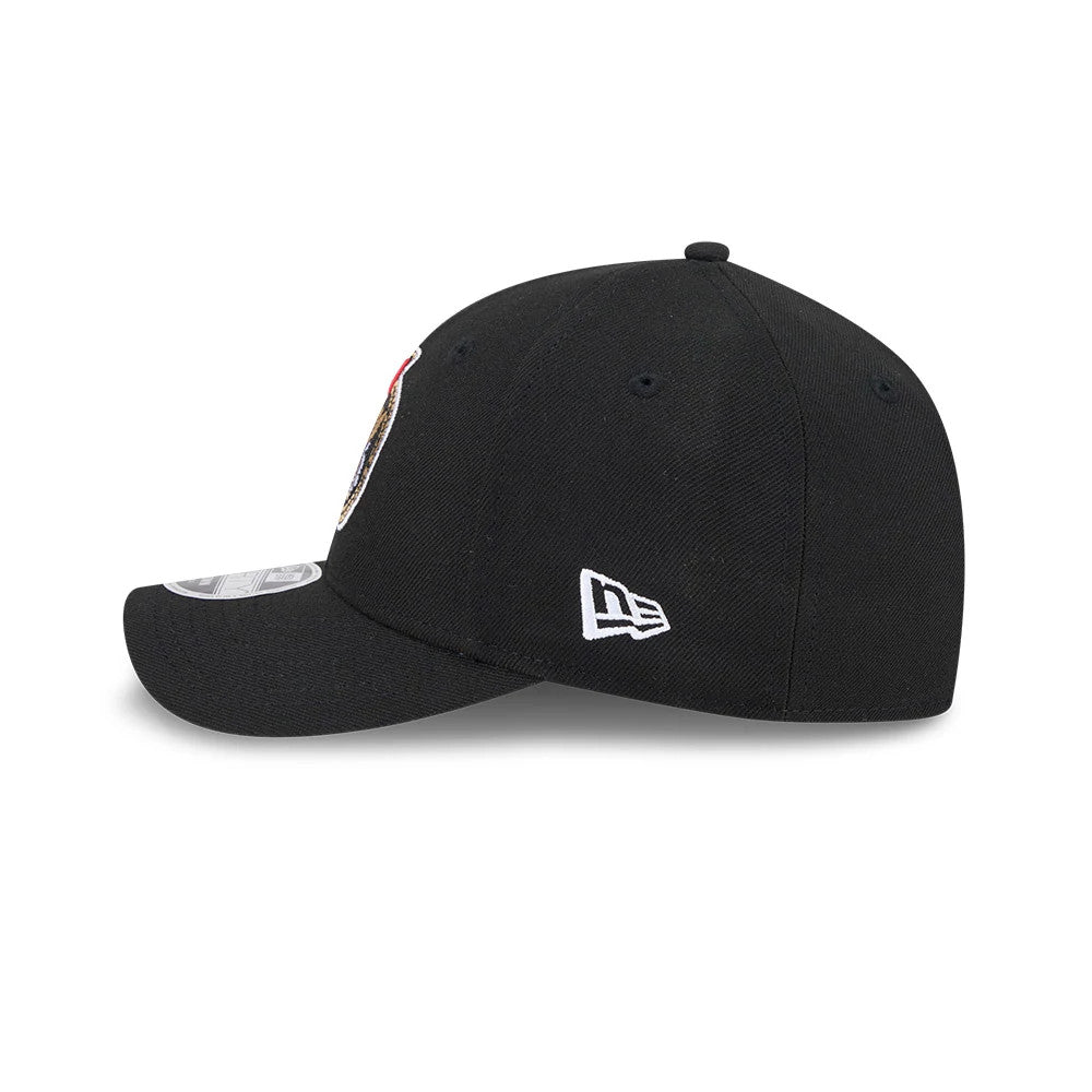 This is a Ottawa Senators NHL Team Black 9FORTY M-Crown Adjustable Cap 5