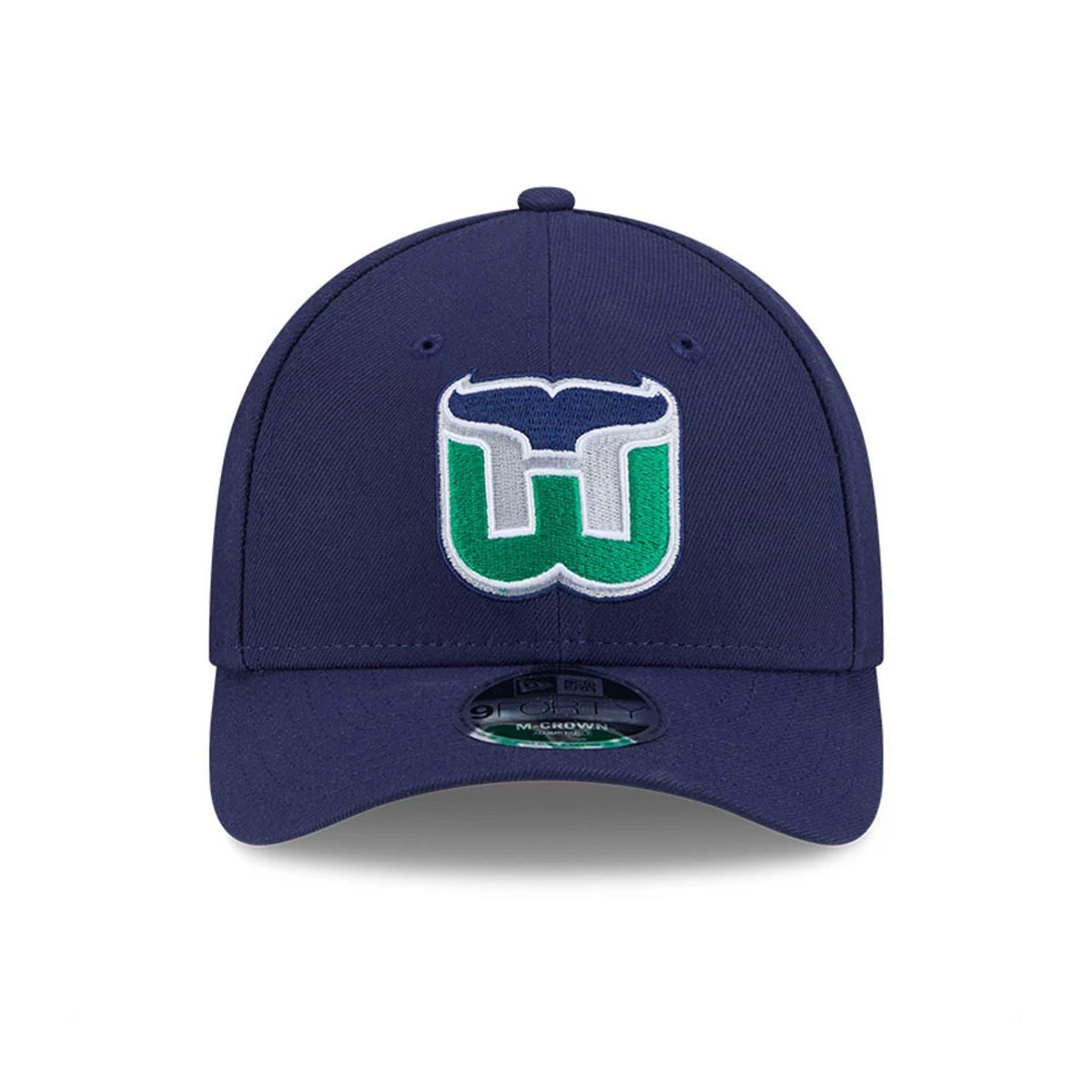 This is a Hartford Whalers NHL Team Navy 9FORTY M-Crown Adjustable Cap 4