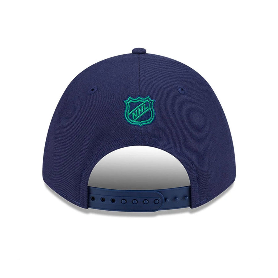 This is a Hartford Whalers NHL Team Navy 9FORTY M-Crown Adjustable Cap 7