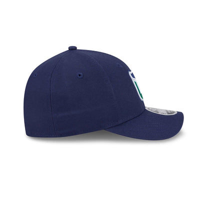 This is a Hartford Whalers NHL Team Navy 9FORTY M-Crown Adjustable Cap 6
