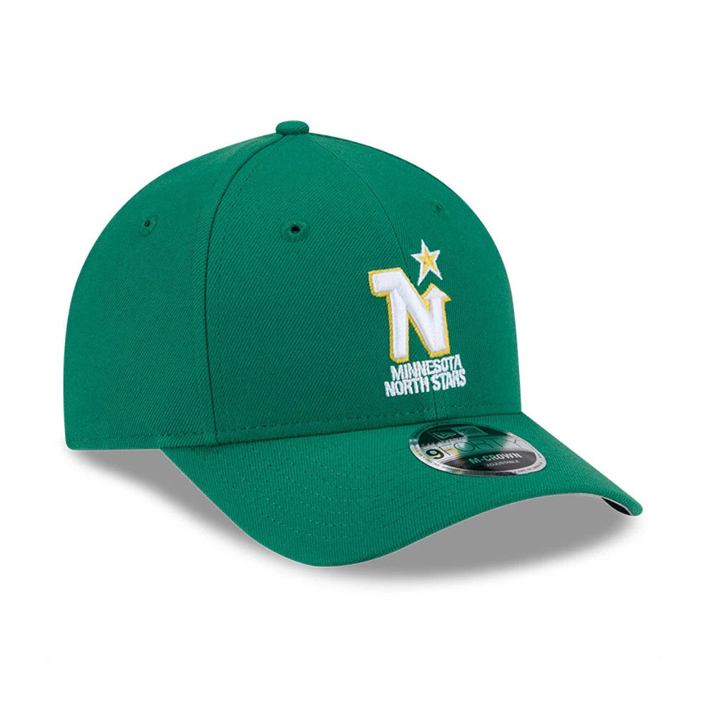 This is a Minnesota North Stars NHL Team Green 9FORTY M-Crown Adjustable Cap 4