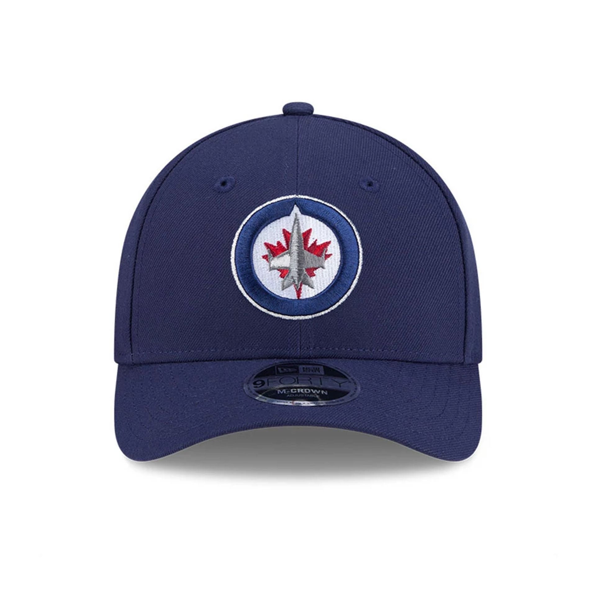 This is a Winnipeg Jets NHL Team Navy 9FORTY M-Crown Adjustable Cap 3