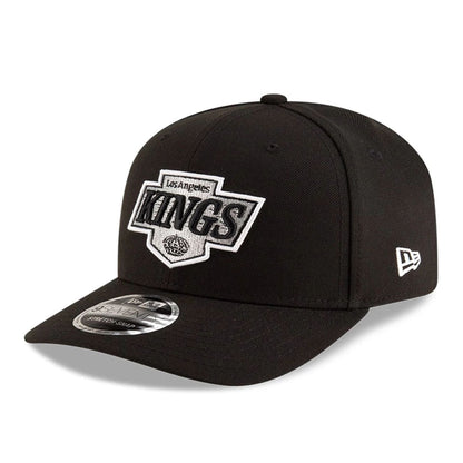 This is a LA Kings NHL Team Black 9SEVENTY Stretch Snap Adjustable Cap 1