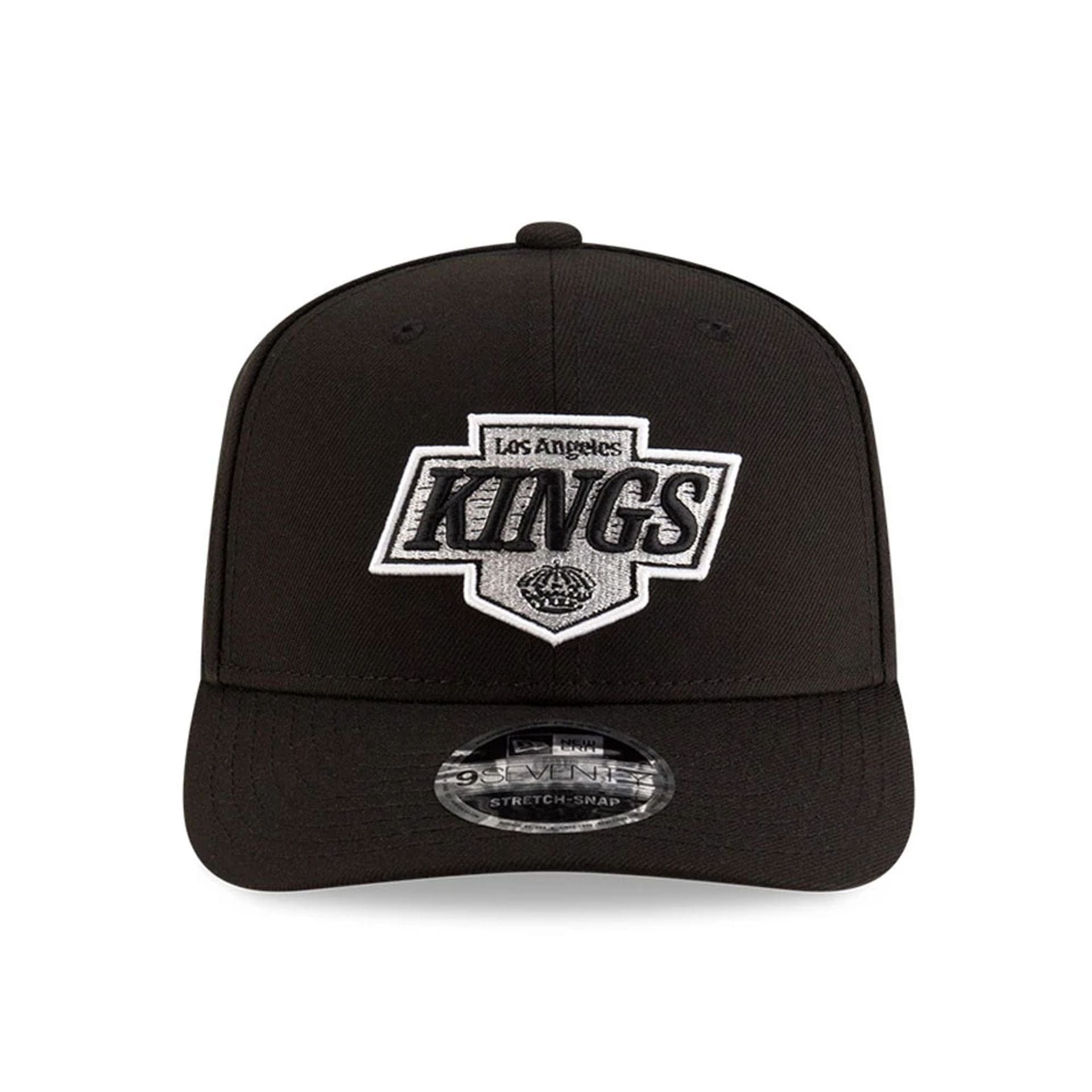 This is a LA Kings NHL Team Black 9SEVENTY Stretch Snap Adjustable Cap 3
