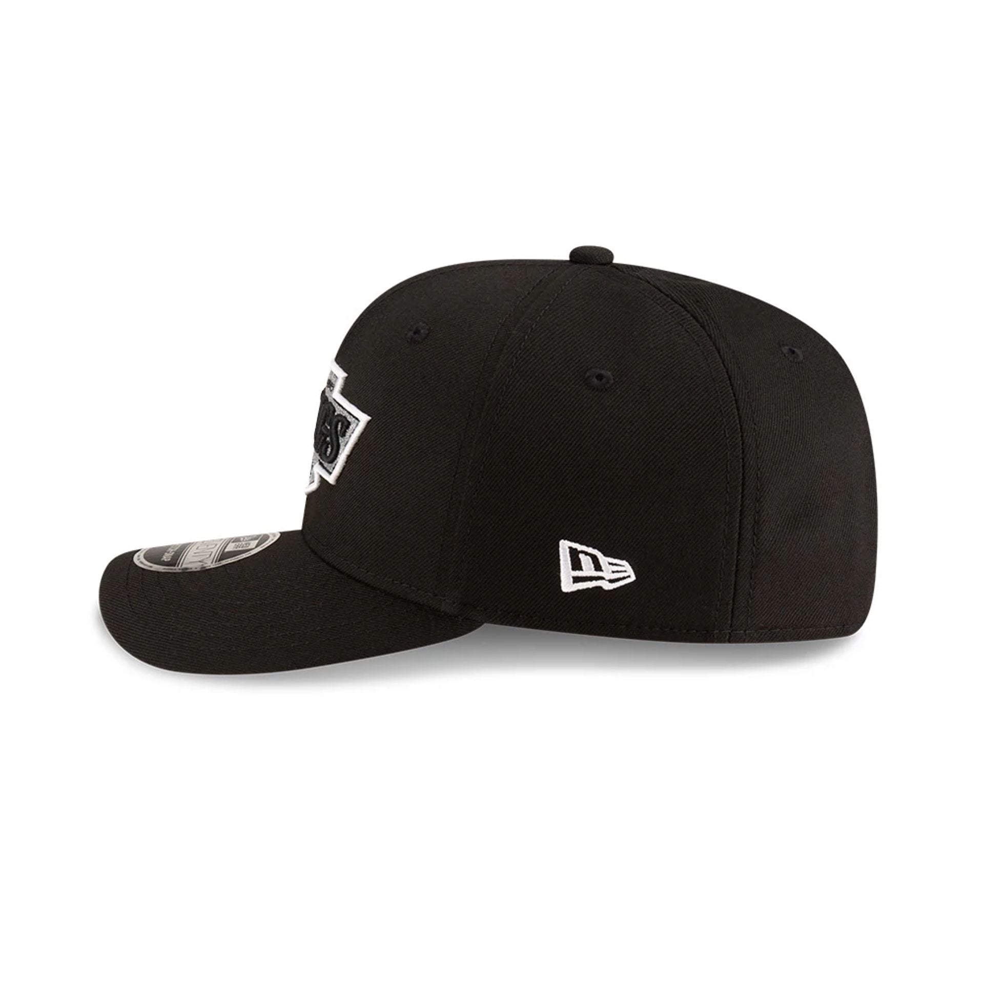 This is a LA Kings NHL Team Black 9SEVENTY Stretch Snap Adjustable Cap 5