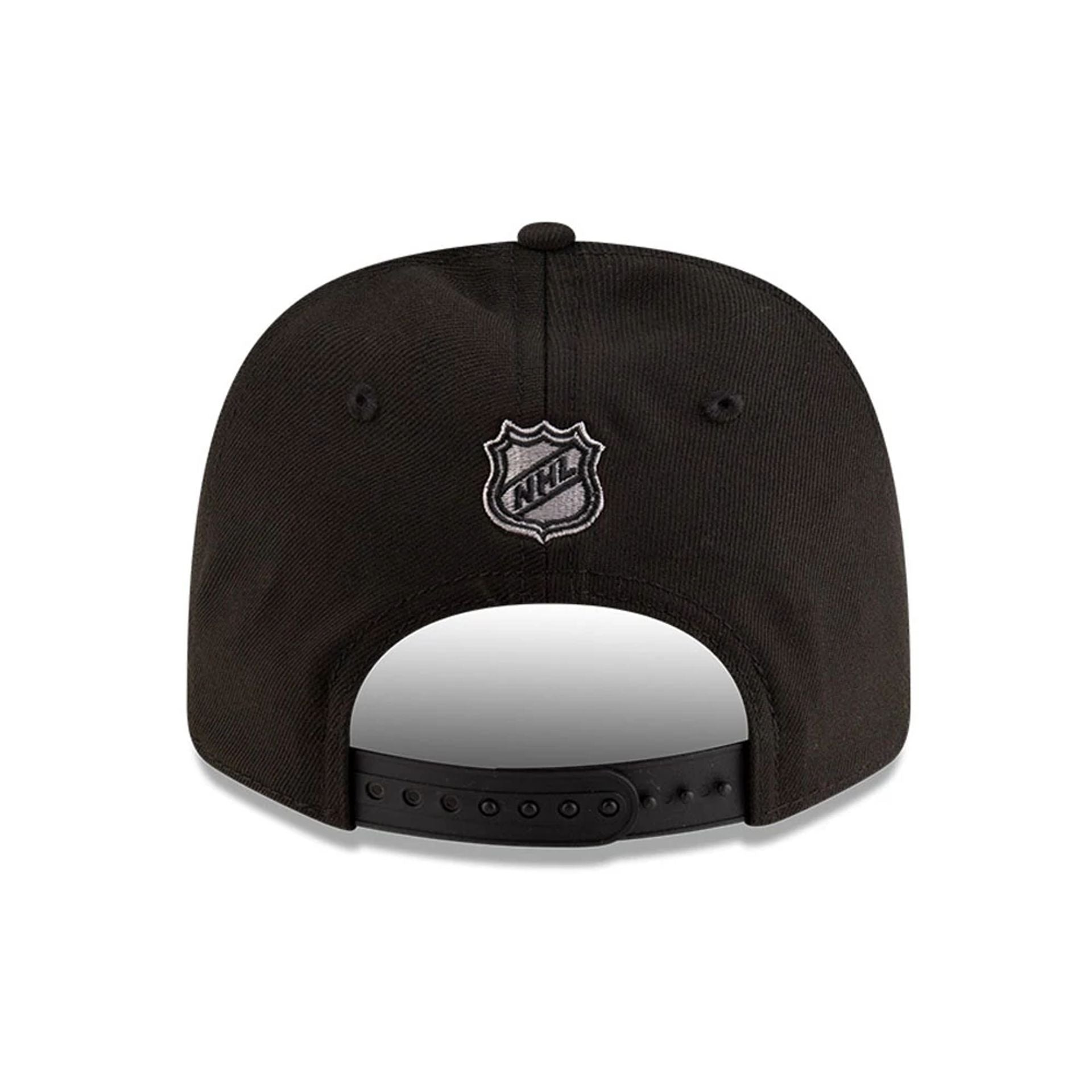 This is a LA Kings NHL Team Black 9SEVENTY Stretch Snap Adjustable Cap 7