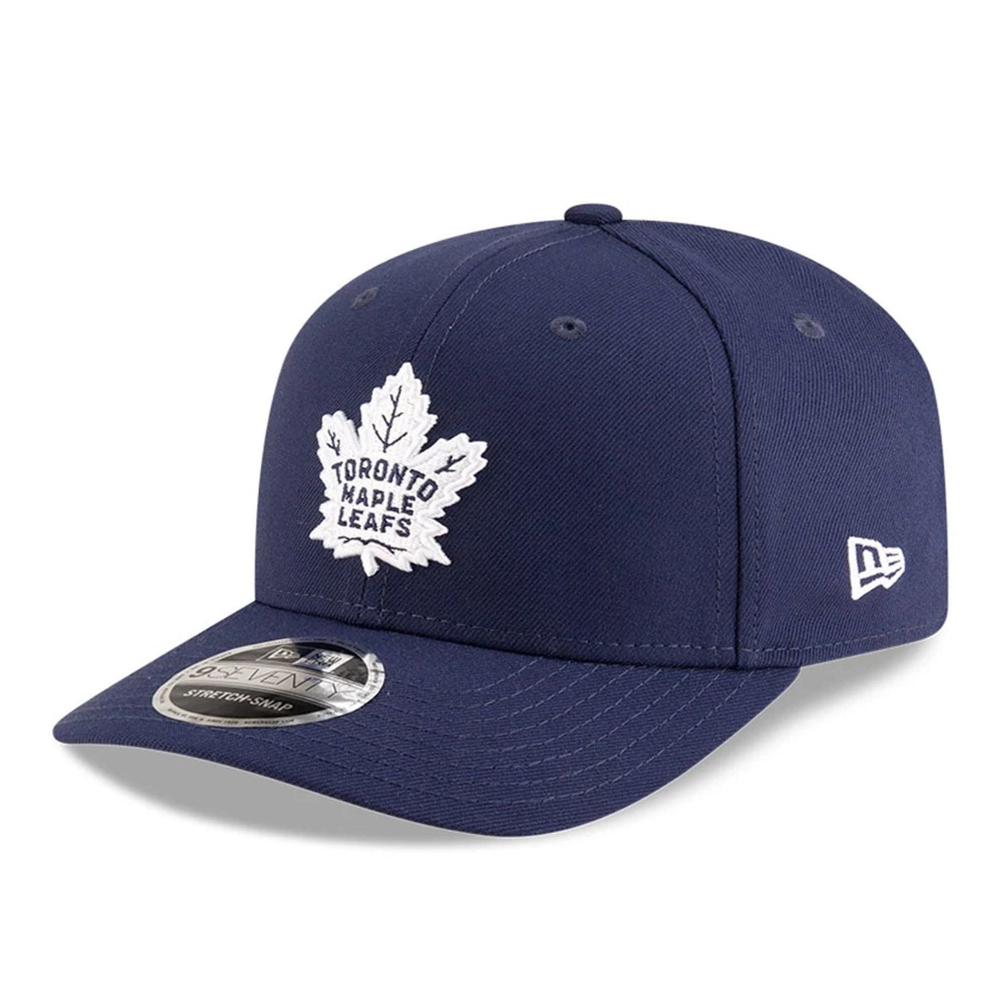 This is a Toronto Maple Leafs NHL Team Navy 9SEVENTY Stretch Snap Adjustable Cap 1