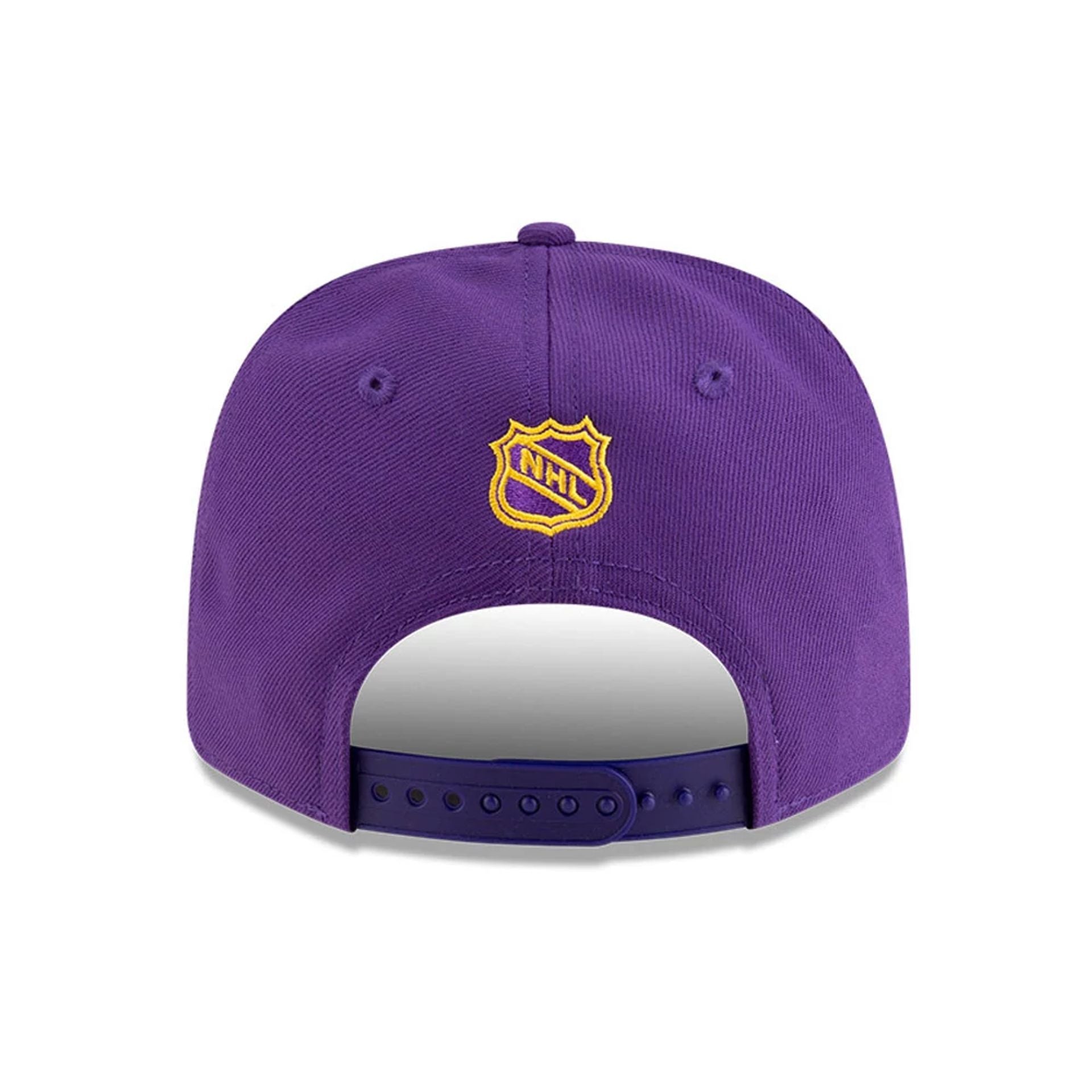 This is a LA Kings NHL Team Purple 9SEVENTY Stretch Snap Adjustable Cap 7