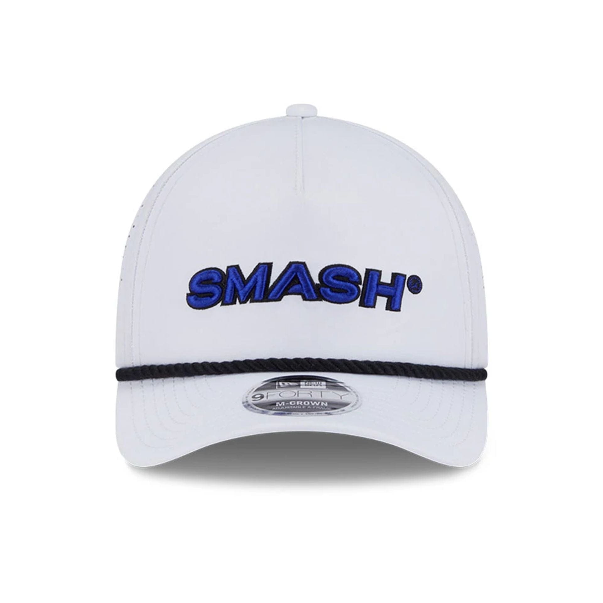 This is a Smash LIV Golf 2025 White 9FORTY M-Crown A-Frame Adjustable Cap 3