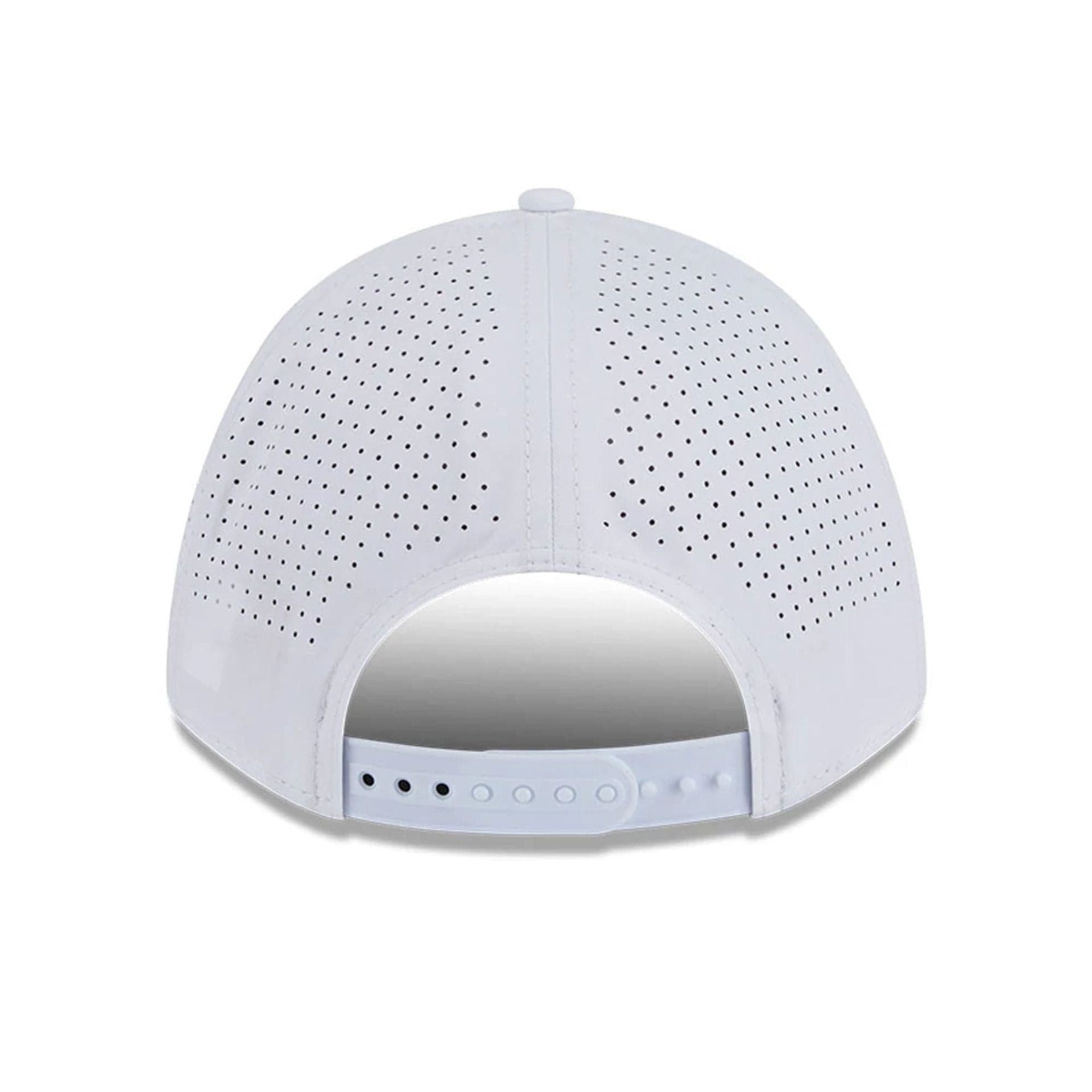 This is a Smash LIV Golf 2025 White 9FORTY M-Crown A-Frame Adjustable Cap 7