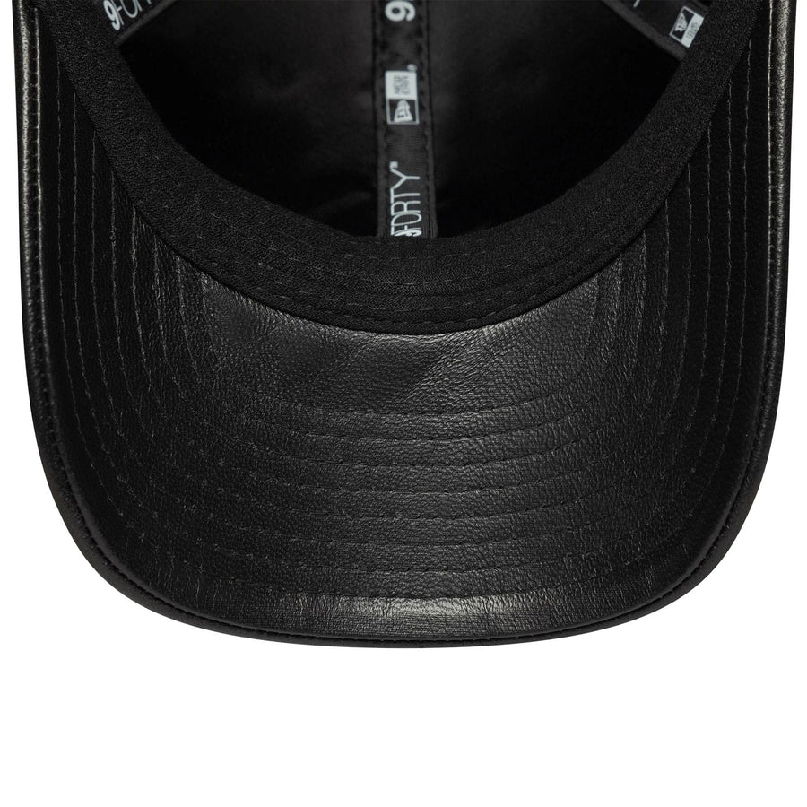 This is a New York Yankees MLB Leather Black 9FORTY M-Crown Adjustable Cap 5